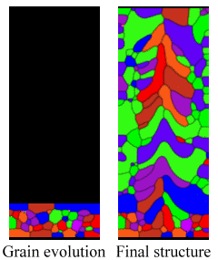 Additive Manufacturing grain evolution